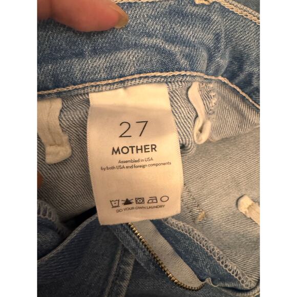 Brand New Mother The Hustler Patch Pocket Ankle Jeans in Tune In, Tune Out 27” - Picture 7 of 9